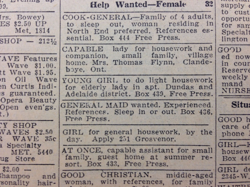 Woudl you be able to find a job in London in 1935?